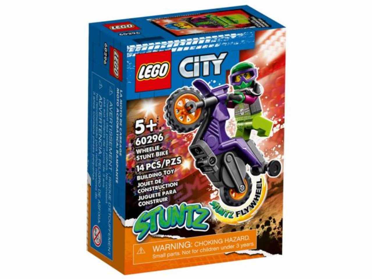 Lego city stunt bike da impennata 60296