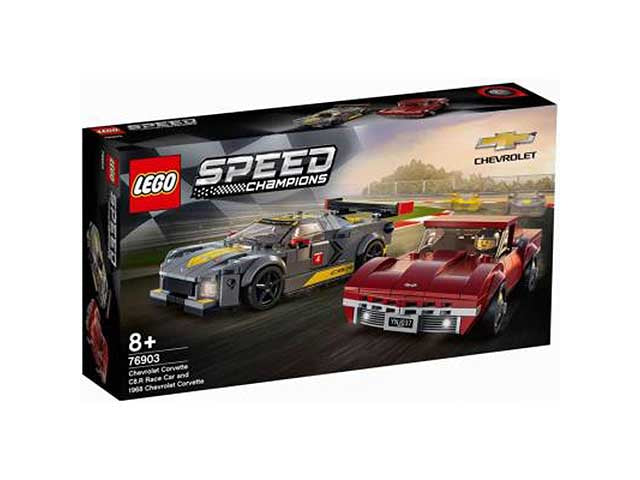 Lego speed chevrolet corvette c8.r e 1968 76903