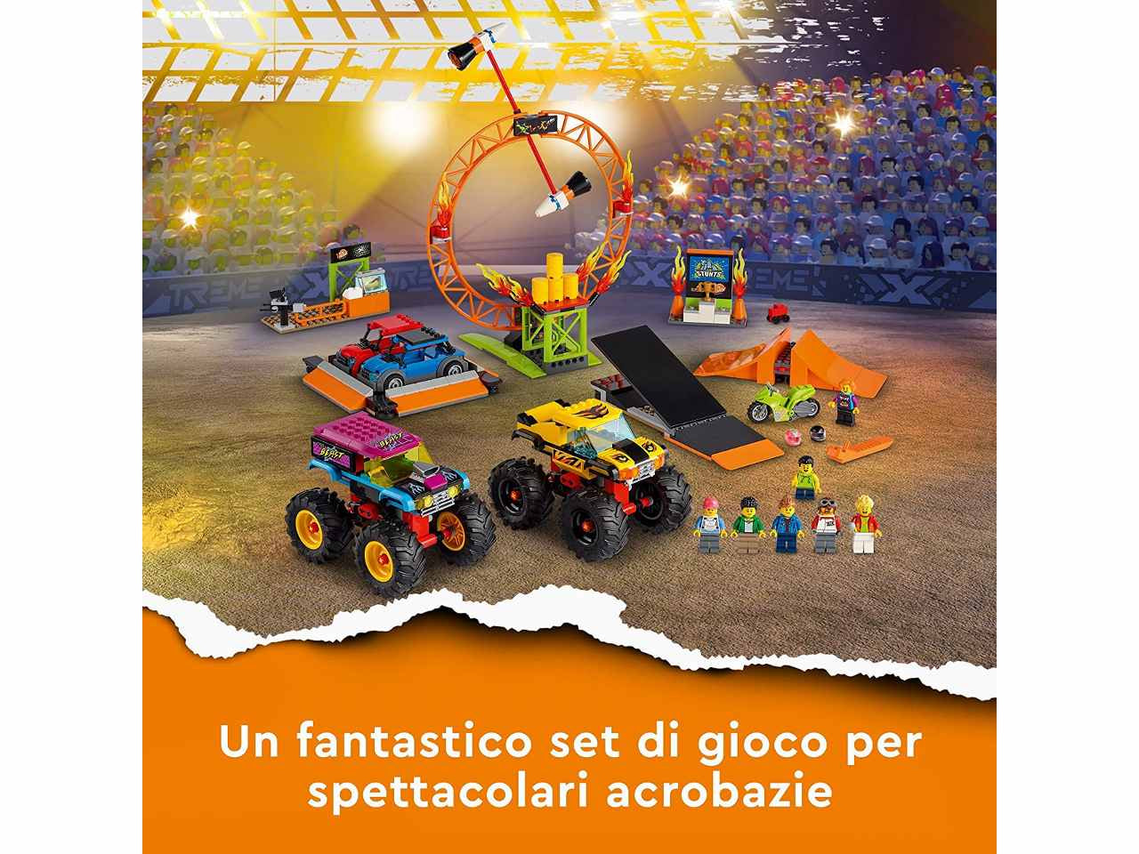 Lego city arena dello stunt show 60295