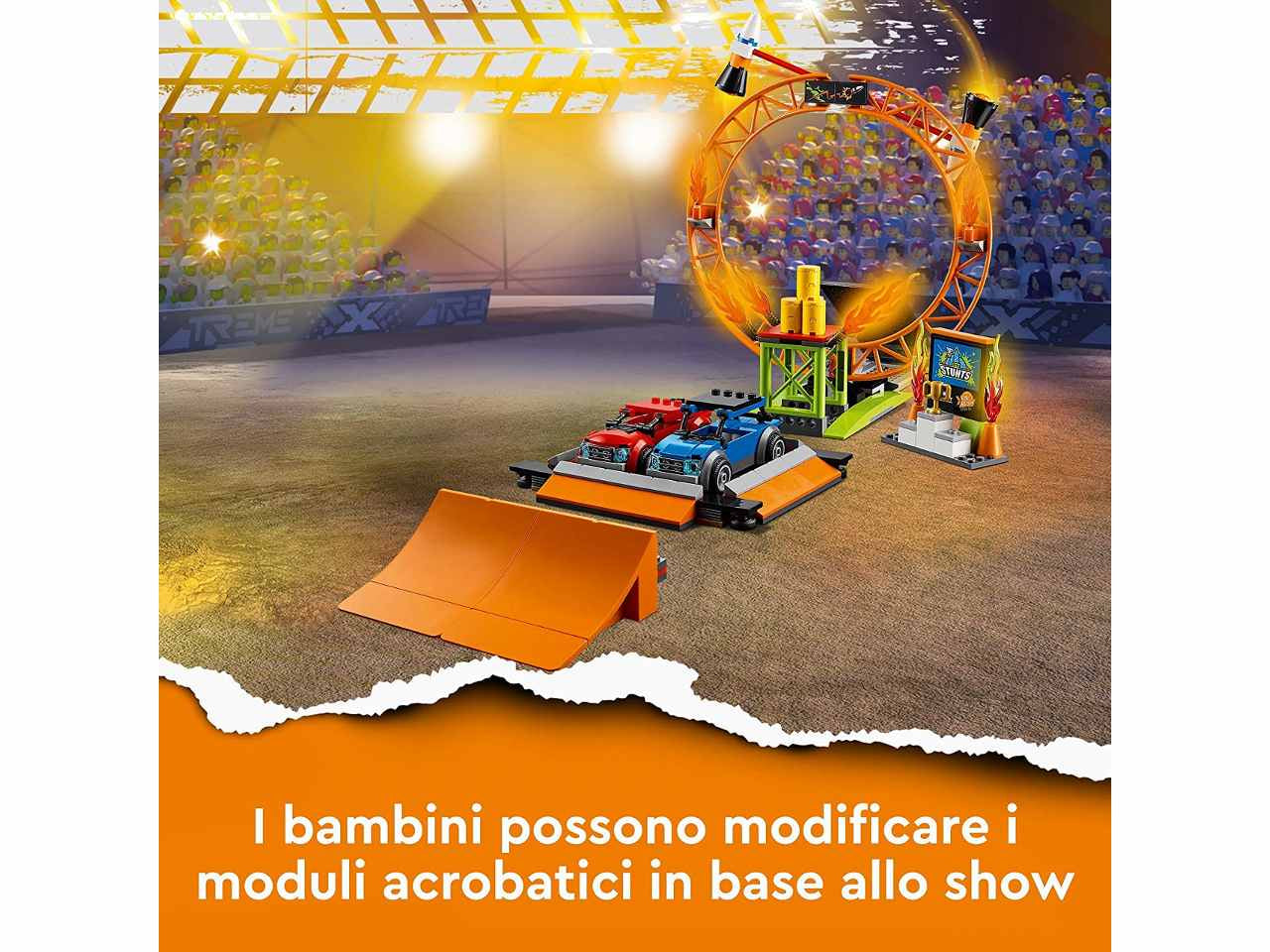 Lego city arena dello stunt show 60295