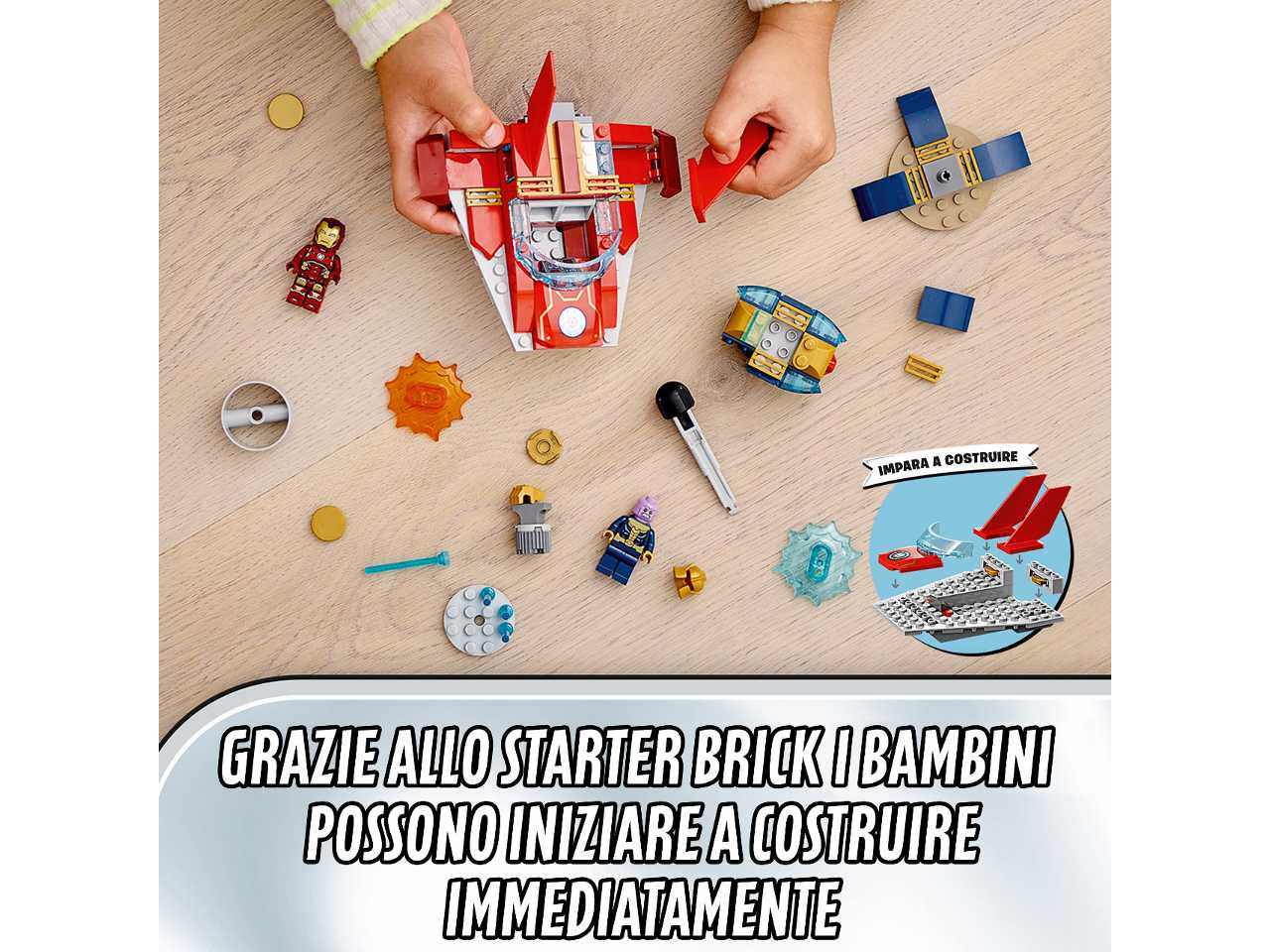 Lego marvel super heroes iron man vs. thanos.