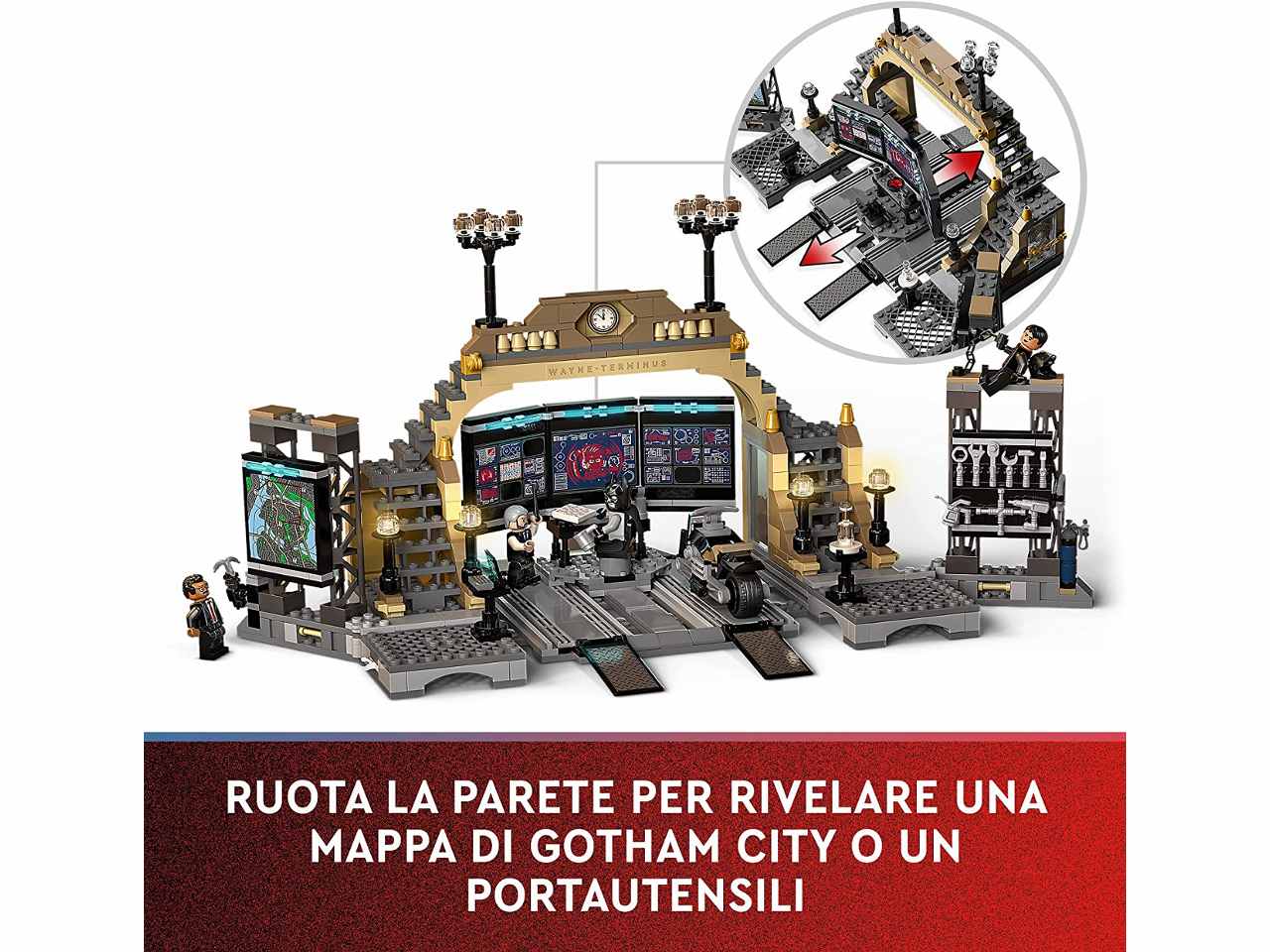 Lego dc batcaverna faccia a faccia c/the riddler 7