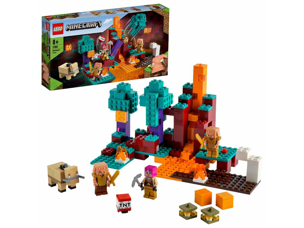 Lego minecraft la warped forest.