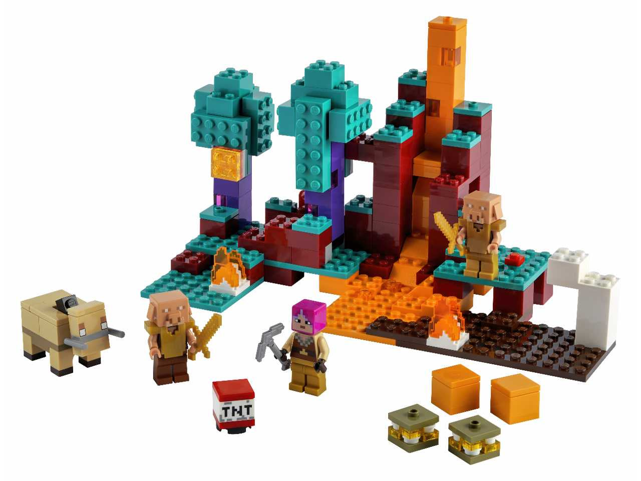 Lego minecraft la warped forest.