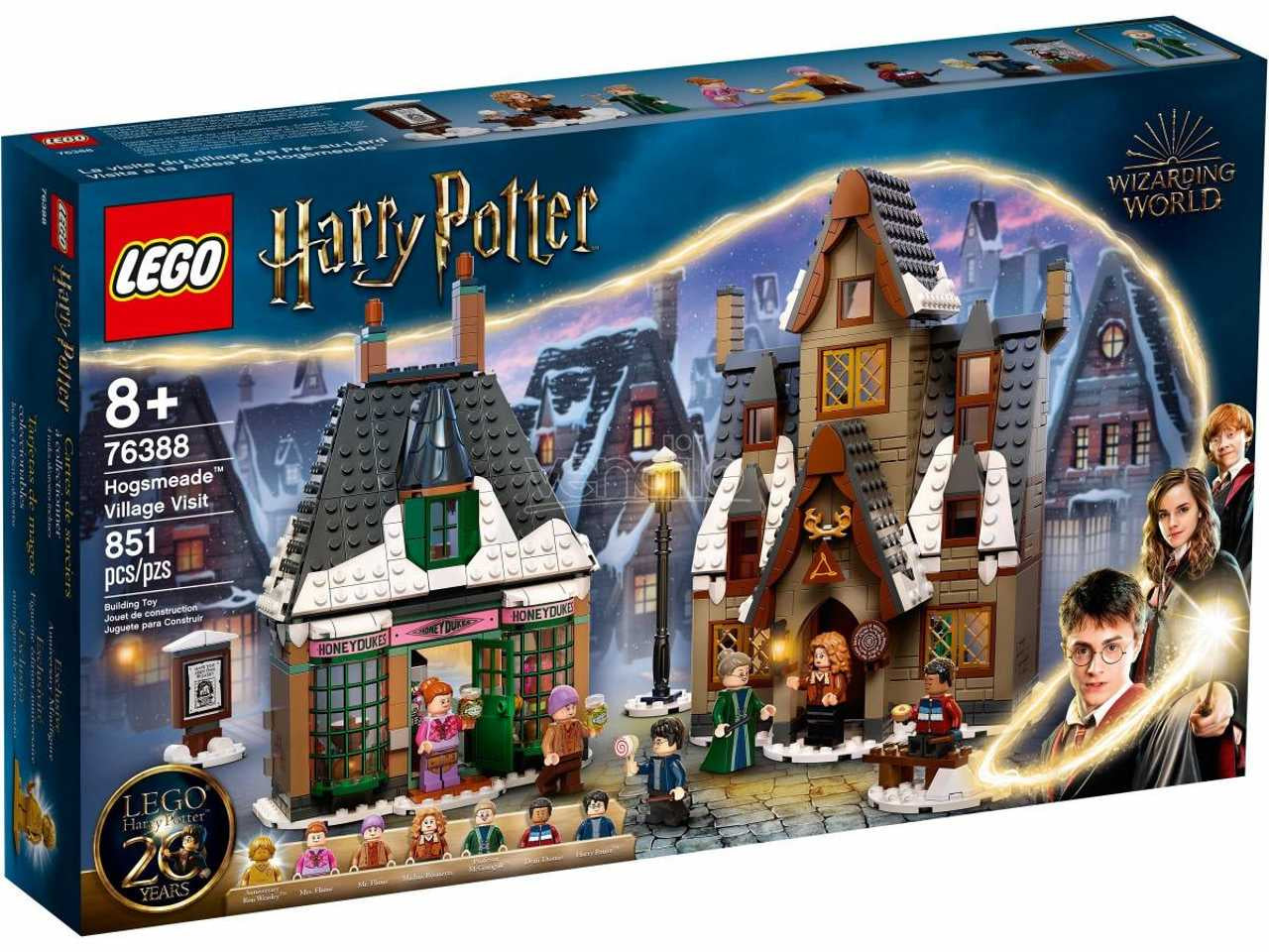 Lego harry potter visita al villaggio di hogsmeade.