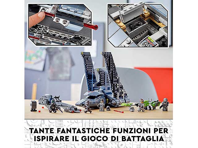 Lego star wars shuttle di att.the bad batch 75314