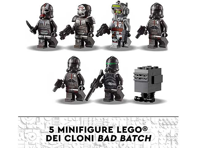 Lego star wars shuttle di att.the bad batch 75314