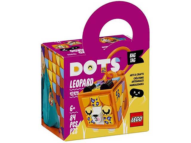 Lego dots bag tag leopardo 41929