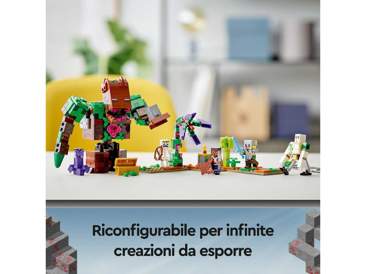 Lego minecraft l'abominio della giungla.