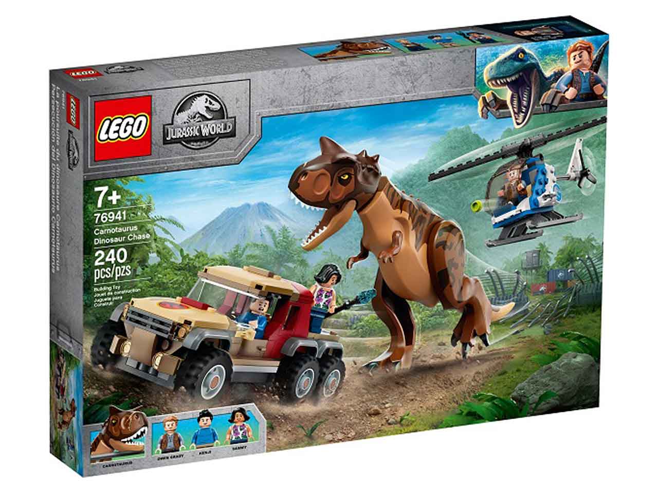 Lego l'inseguimento del dino.carnataurus 76941