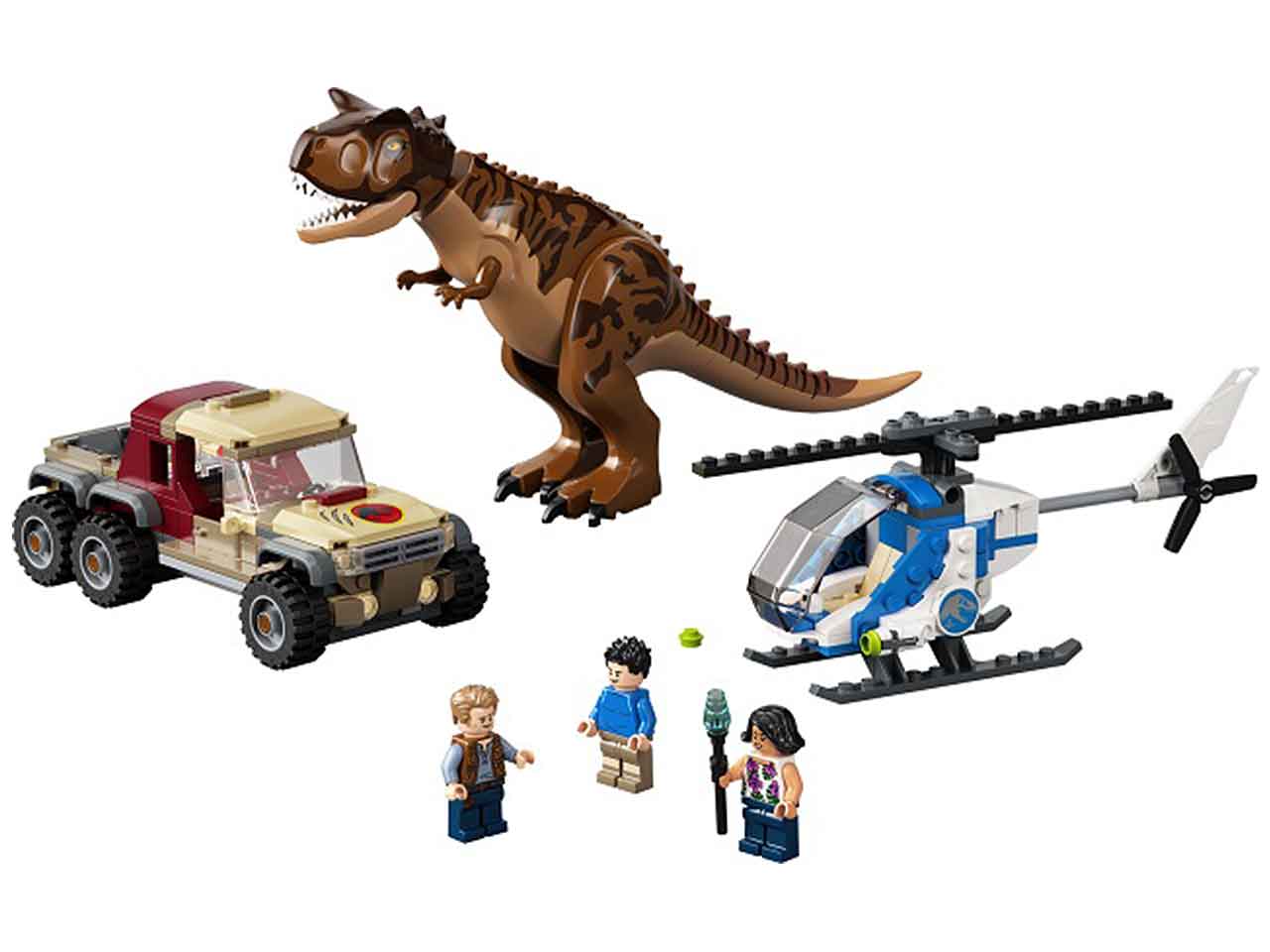 Lego l'inseguimento del dino.carnataurus 76941