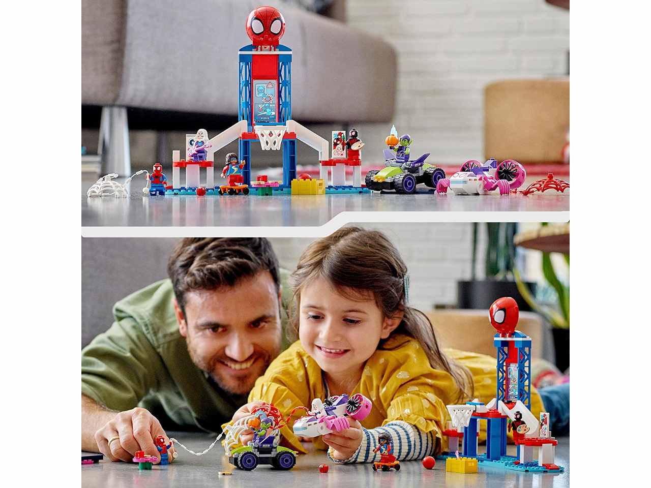 Lego spidey webquarters di spider-man 10784