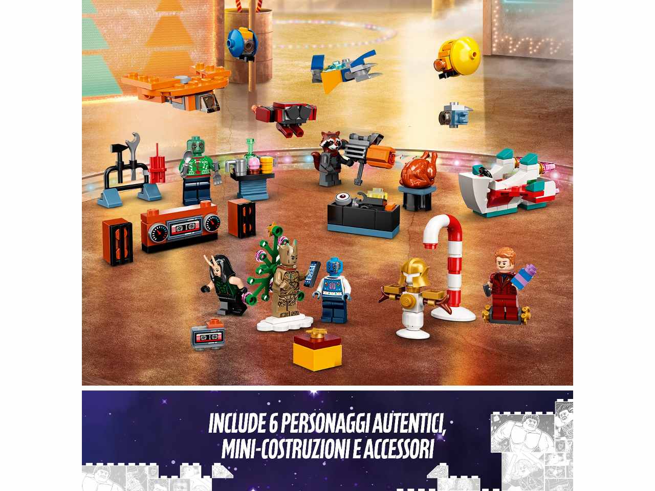 Lego marvel calendario avvento 76231