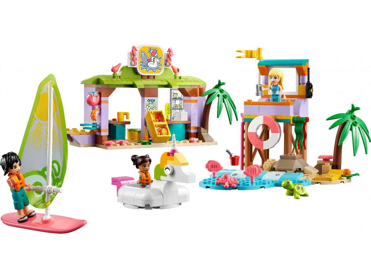 Lego friends div.sulla spiaggia dei surfer 41710