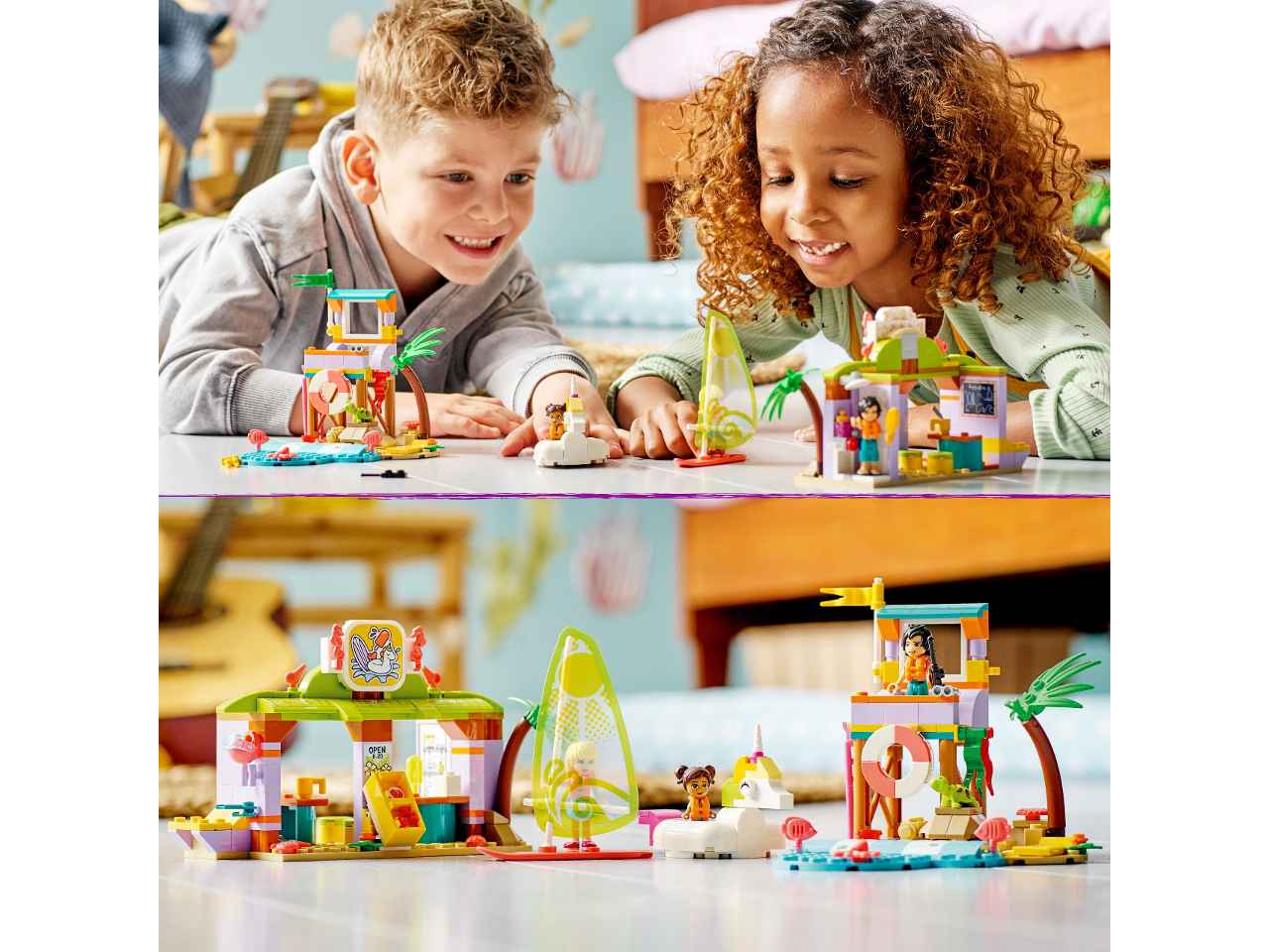 Lego friends div.sulla spiaggia dei surfer 41710