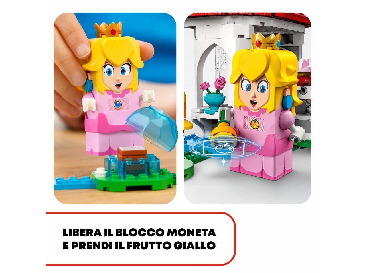 Lego super mario pack espansione costume di peach gatto e torre ghiacciata