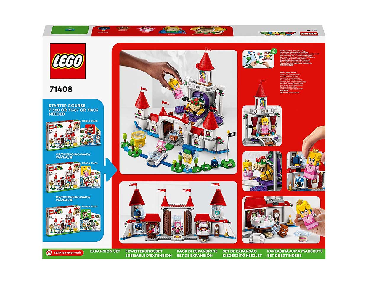 Lego super mario pack espansione castello di peach