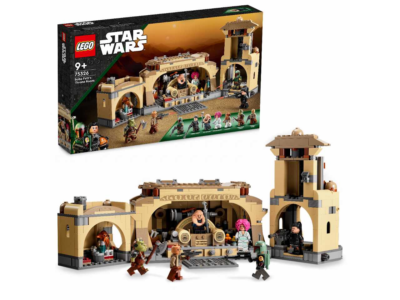Lego la sala del trono di boba fett.