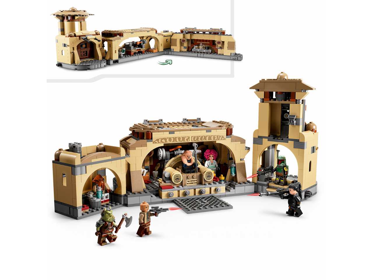 Lego la sala del trono di boba fett.
