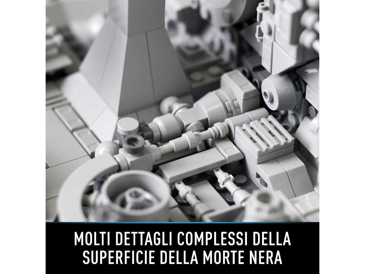 Lego diorama volo sulla trincea della morte nera.