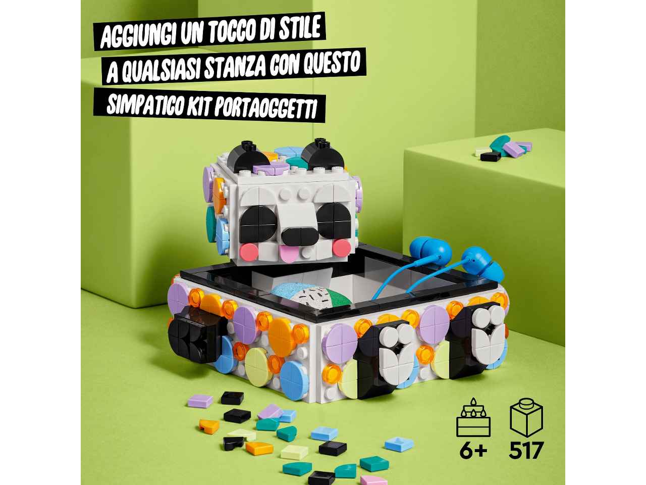Lego dots simpatico panda p.oggetti 41959