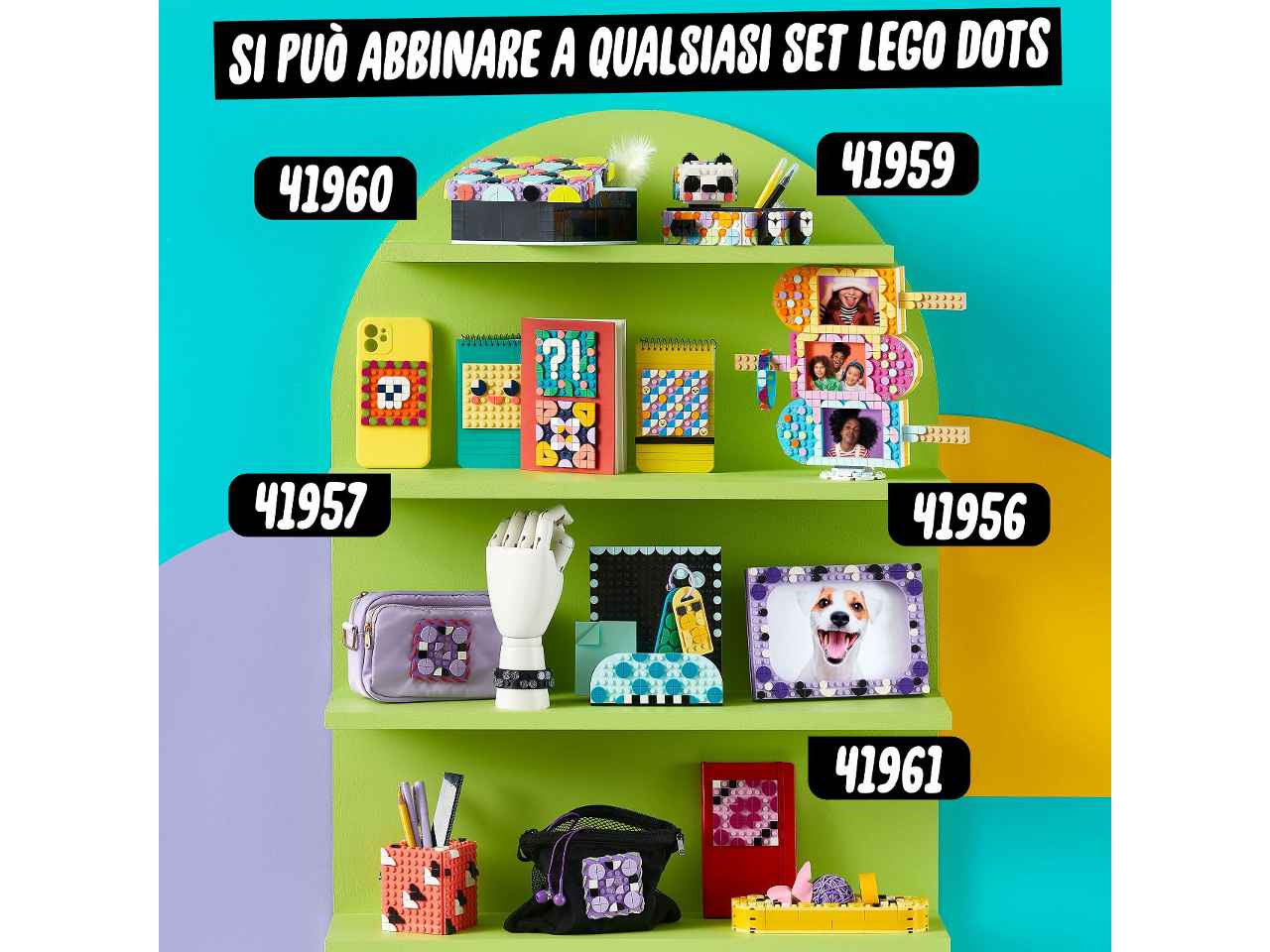 Lego dots simpatico panda p.oggetti 41959