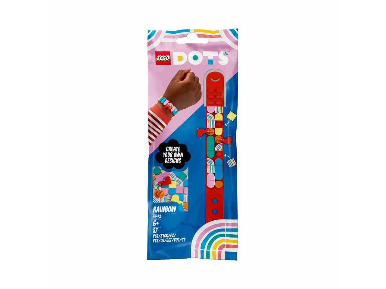 Lego dots braccialetto arcobaleno 41953