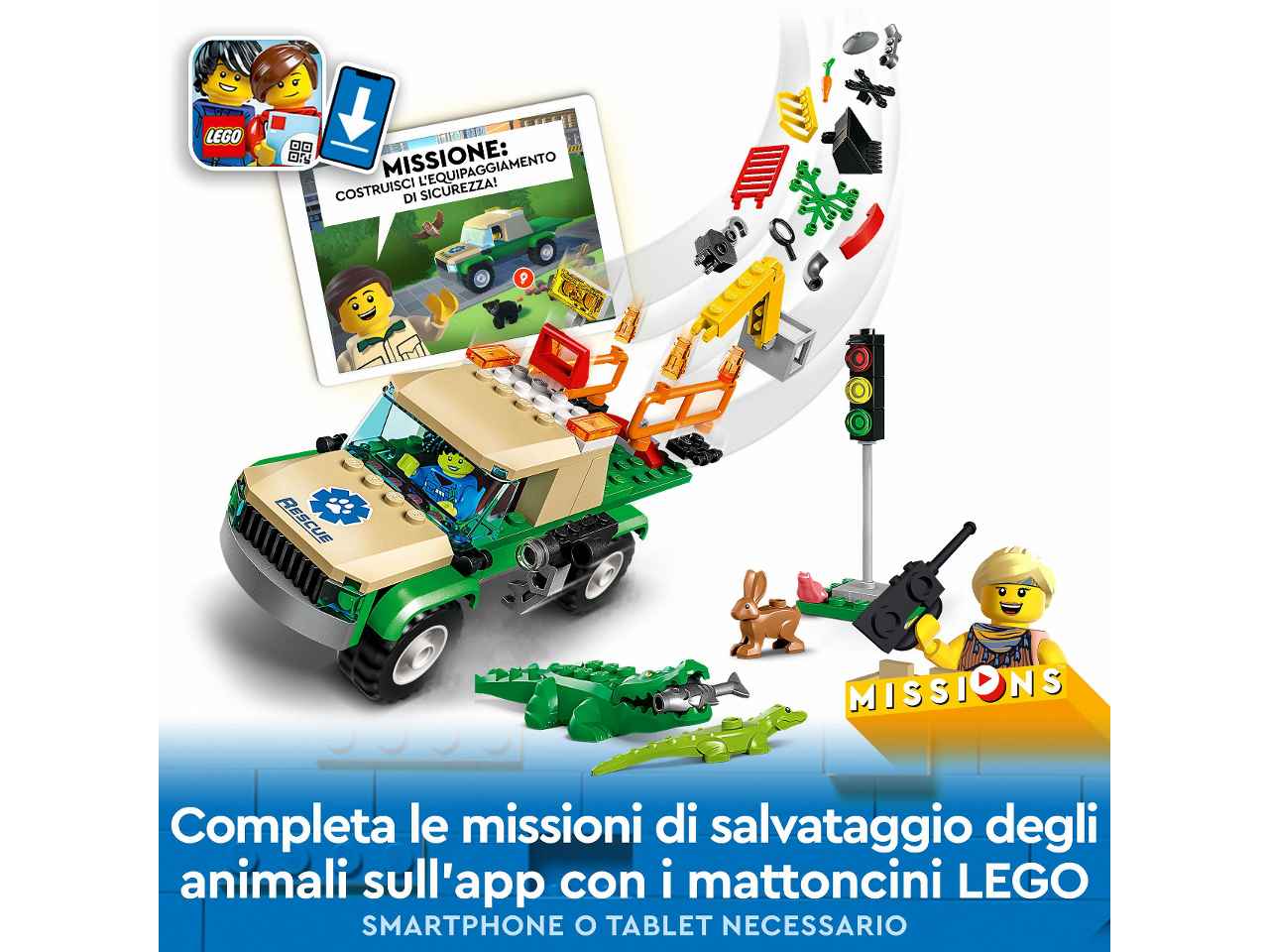 Lego city missioni di salv.animale60353
