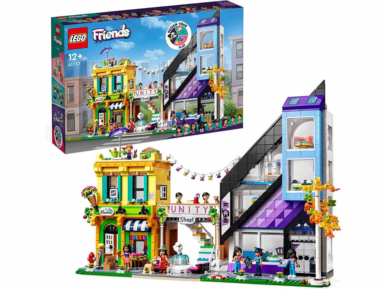 Lego friends negozio di design e fioraio del centro
