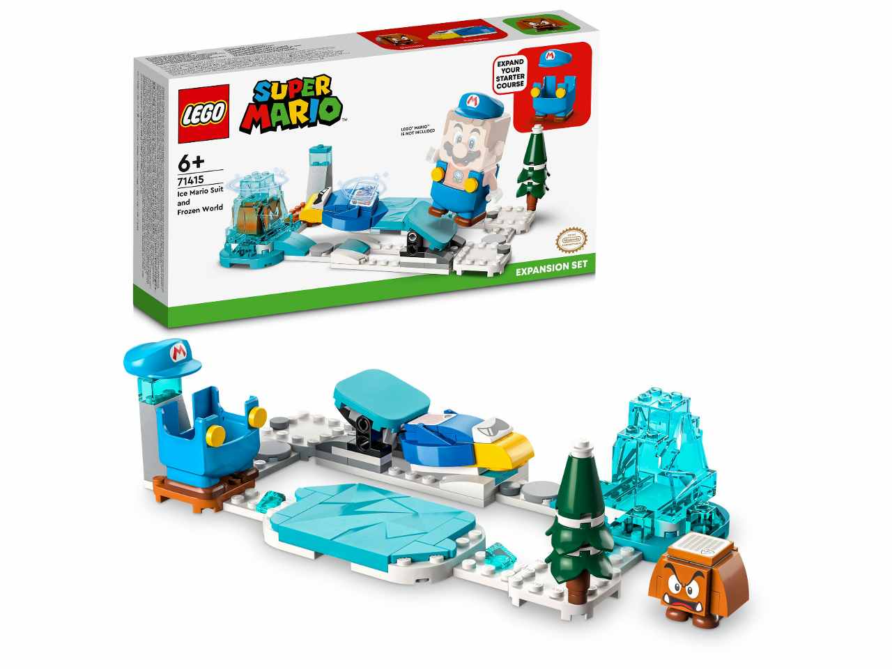 Lego super mario funzionalità che permette di lanciare palle di neve digitali
