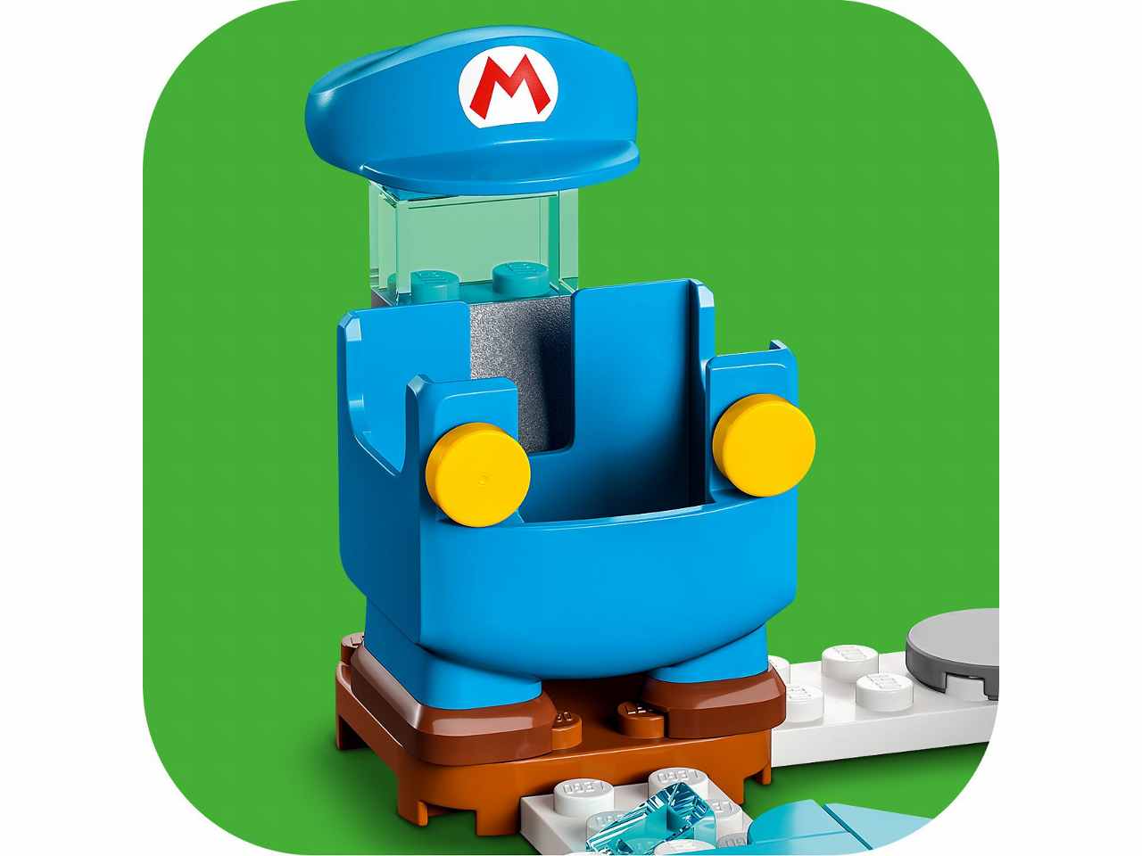 Lego super mario funzionalità che permette di lanciare palle di neve digitali