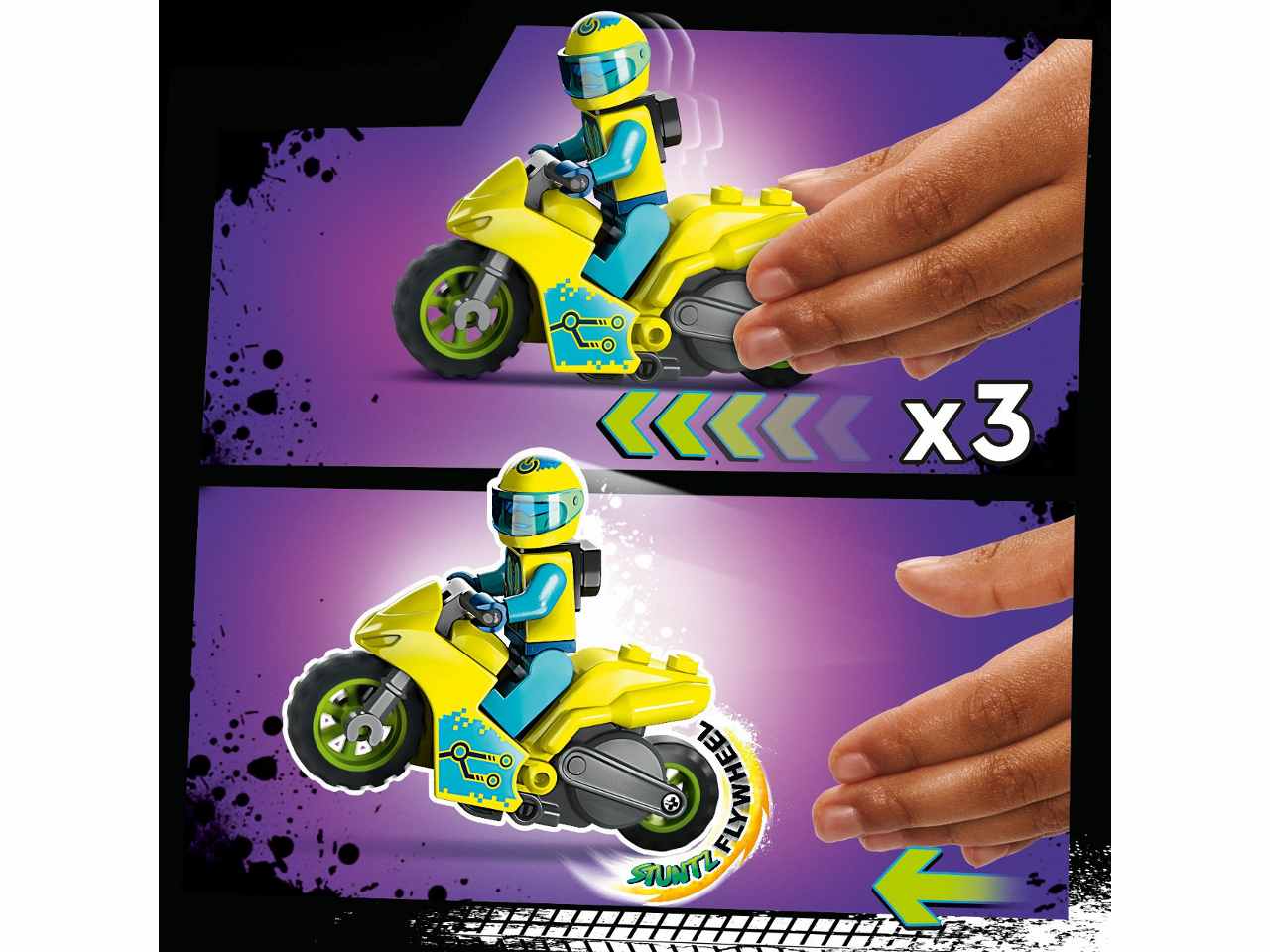 Lego city stuntz cyber stunt bike