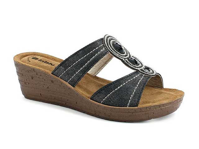 Ciabatte a fascia donna nero taglia 35-41