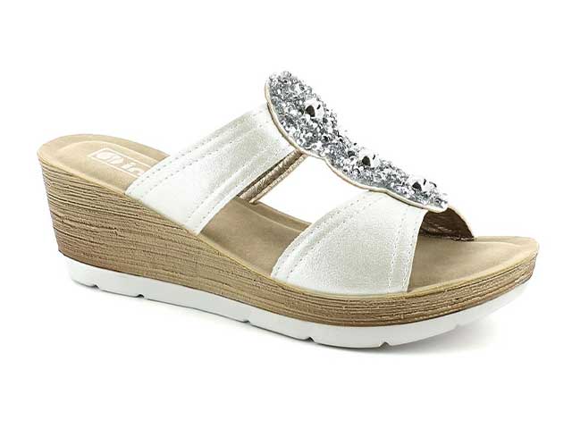 ciabatte a fascia donna bianco taglia 35-41
