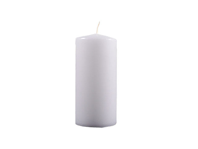candela moccolo 15x7cm bianca 150/70