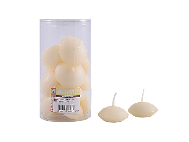 candela galleggiante 15pz beige 30/47