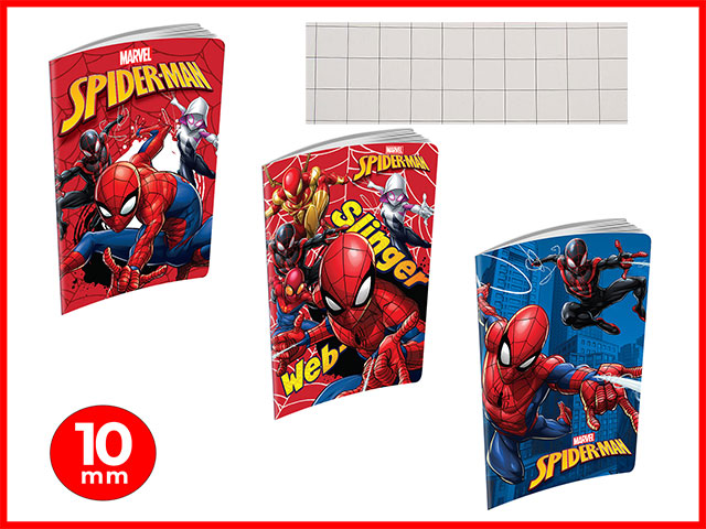 maxi quaderno rigatura 10m spiderman