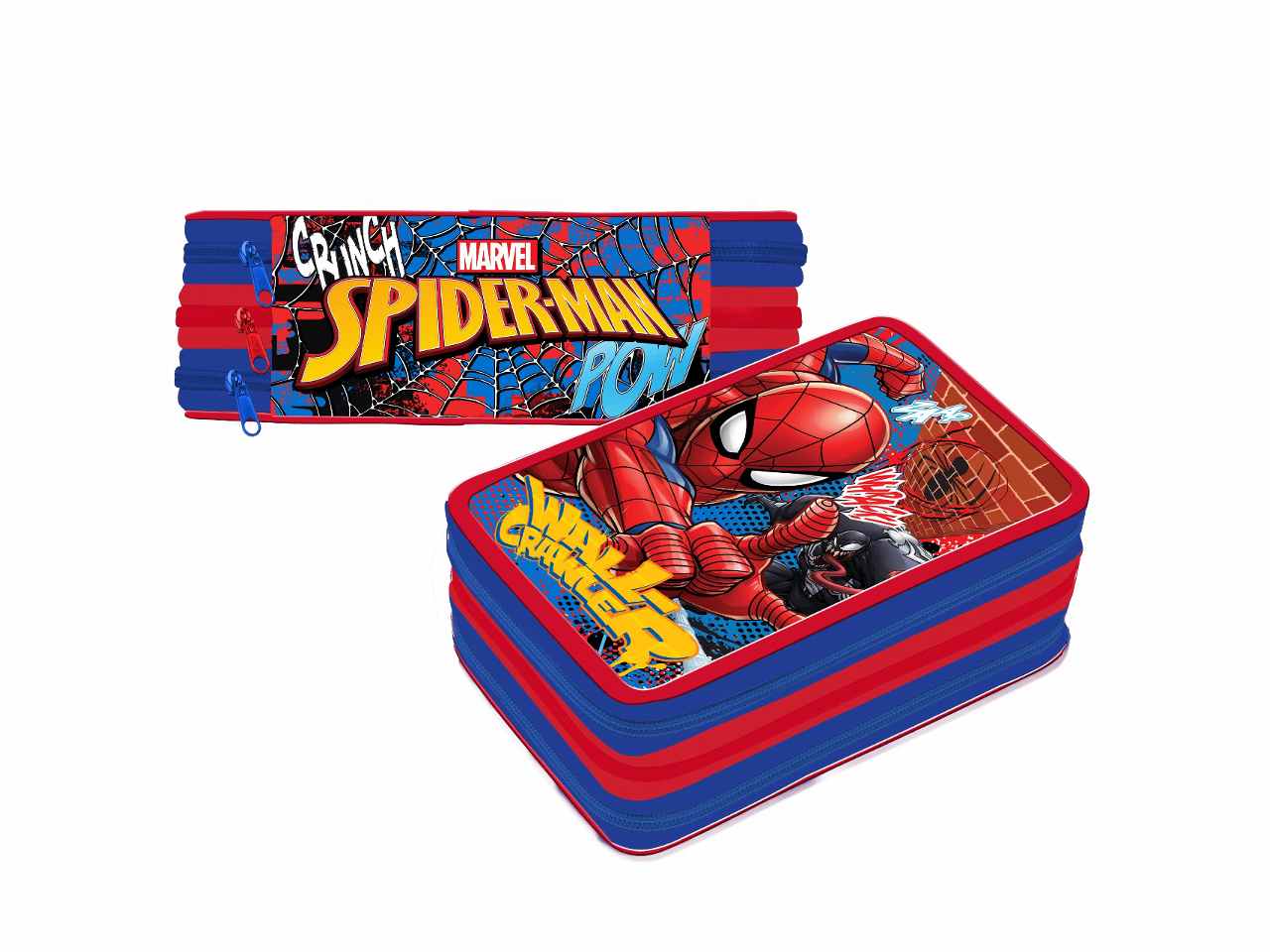 Astuccio 3 zip spiderman premium