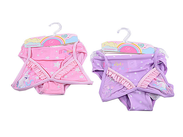 Costume da bagno bimba triangolo 3-8 anni unicorno