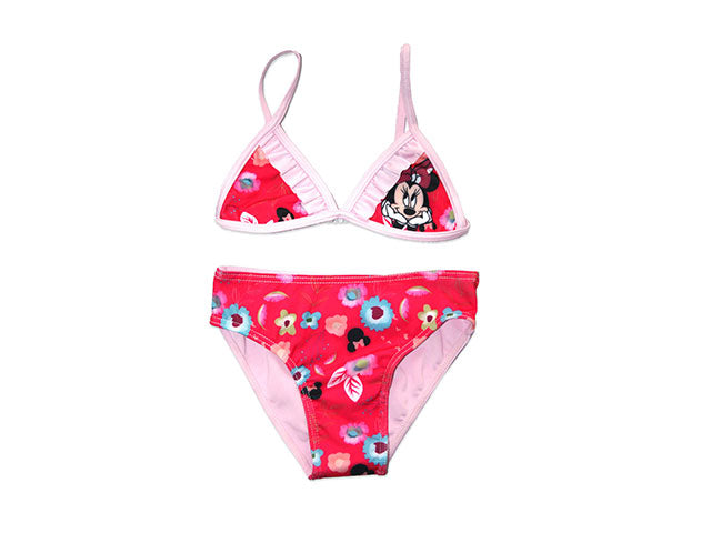 Costume da bagno bimba bikini 3-8 anni minnie