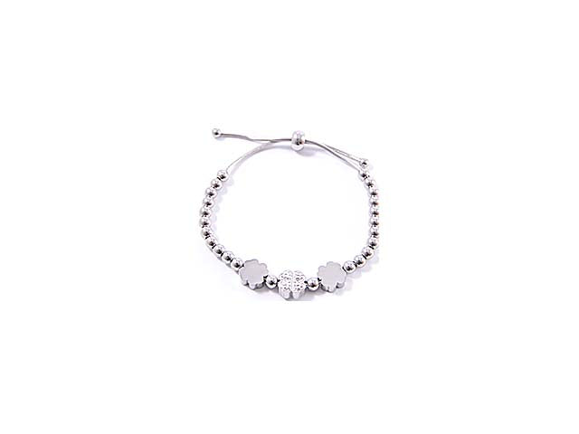 Bracciale acciaio c/quadrif.mo0015b