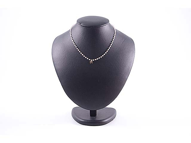 Collana c/stelle e pietre rosa io03724n