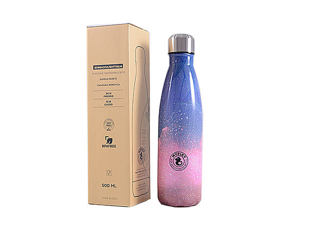 Bottiglia termica 500ml galaxy rosa mp14gr
