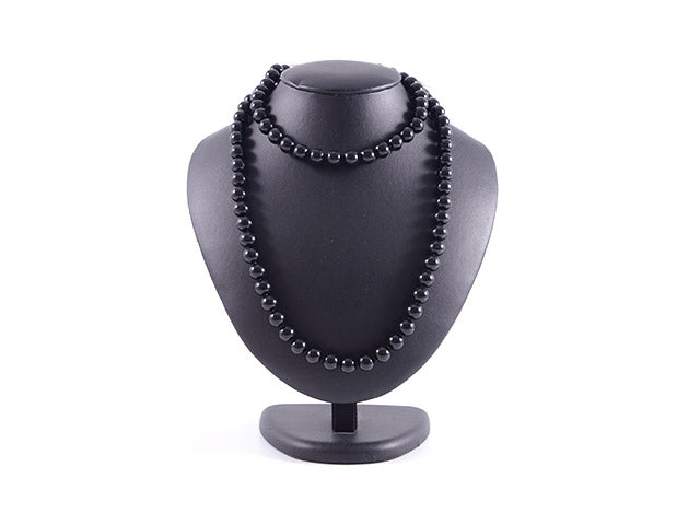 Collana nera 10mm36b