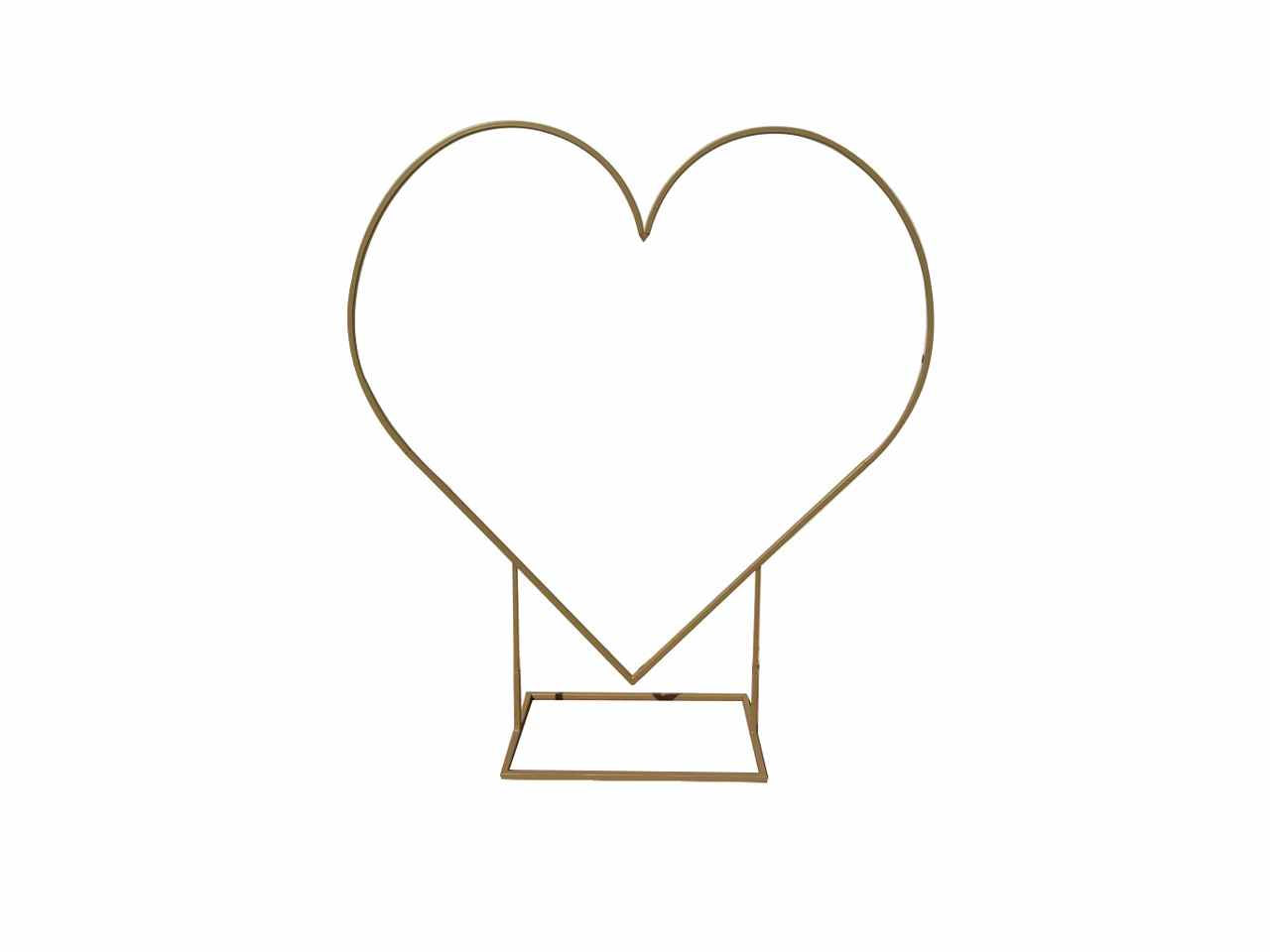 Cuore in ferro oro d.180cm 2168