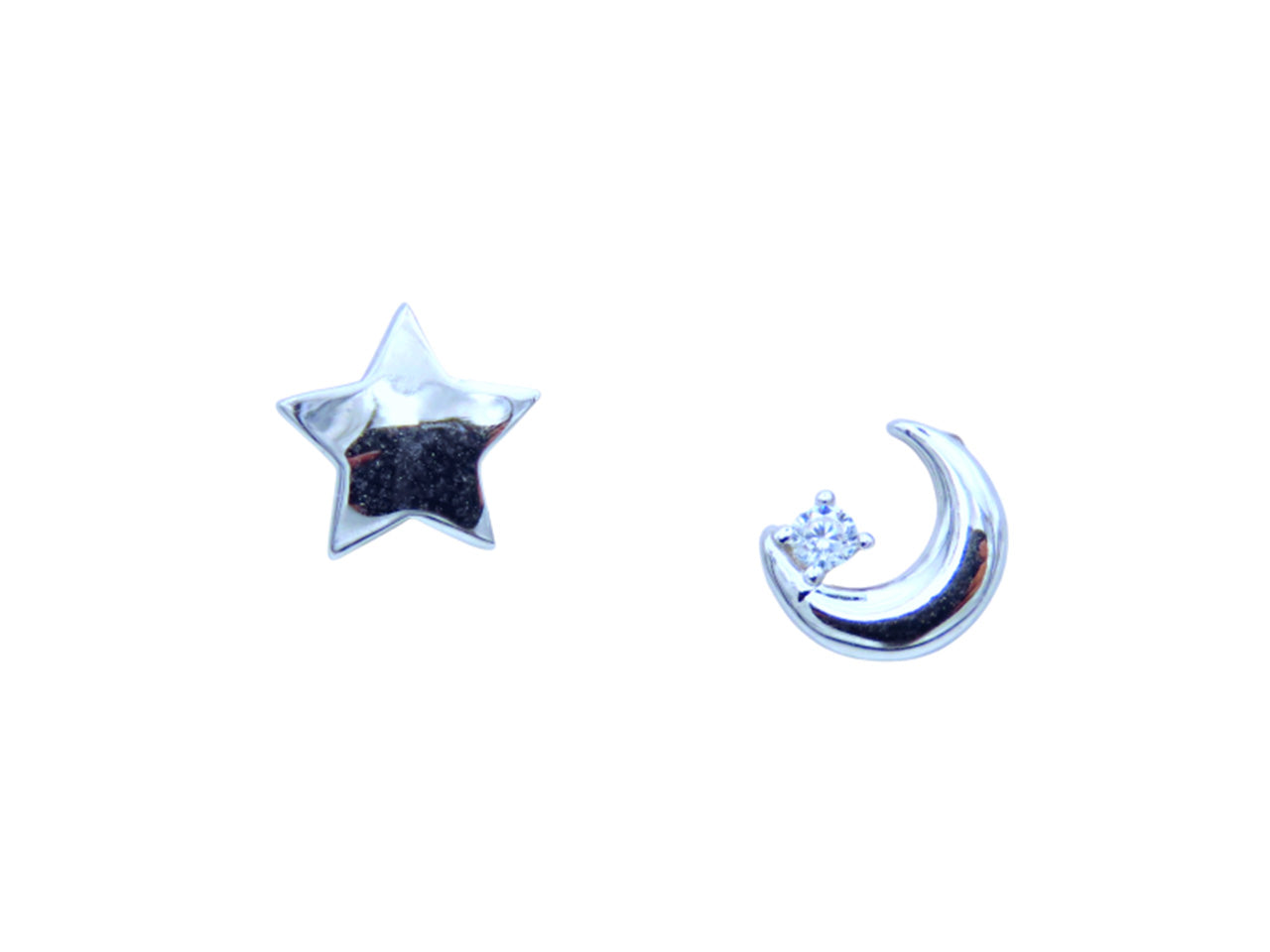 stella e luna con zirconi arg.rodiato or4015