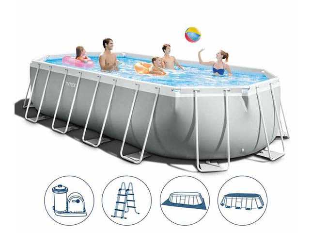 Piscina prisma ovale 610x305x122 26798