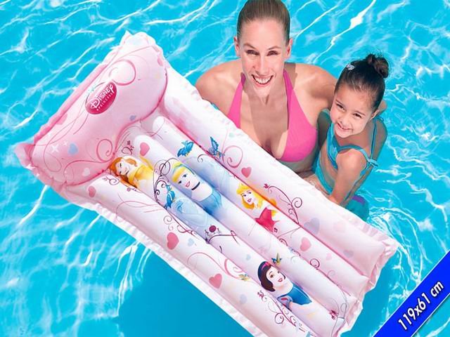 materassino gonfiabile per piscina o mare princess 119x61cm