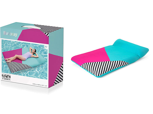 Materassino gonfiabile per piscina o mare doppio in etilene 200x129cm