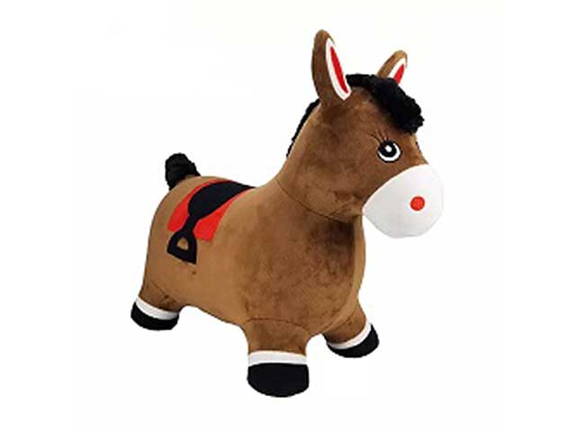 plush brown horse floccato pa601